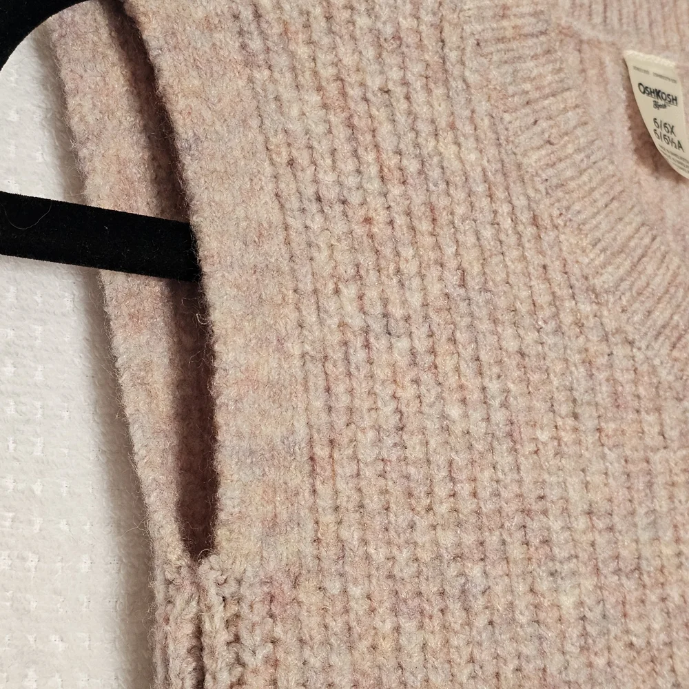 OshKosh B'gosh kid's Pink‎ and Cream Long Sleeve Tee Set 2 Pices
